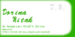 dorina mitak business card